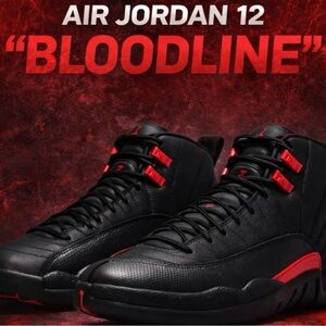 Nike Air Jordan 12 Bloodline Black Varsity Red PREORDER 5/23 Wishlist 10.5 Men’s